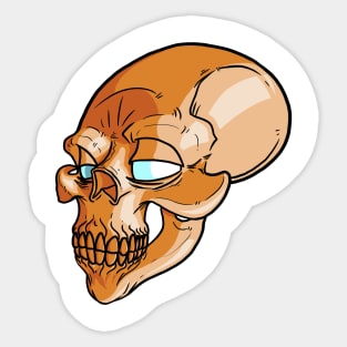 cartoon skull Sticker